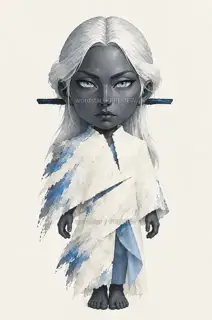 Lady of Mist Division - Mist-Cut Void Robe - Chibi Avatar · Illustration Image