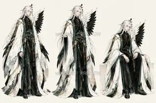 Crane Shadow Herald of Spring · Promo Page Original Character · Xingzhi · Illustration Image