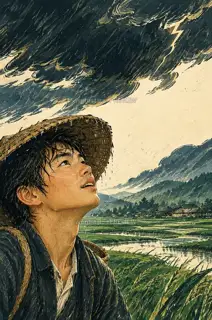 Listening at Awakening of Insects · Illustration Image