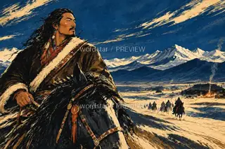 Campfires and Stars · Illustration Image