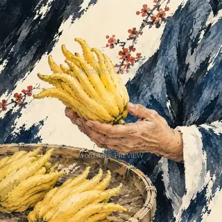 Citron in the Palm · Illustration Image
