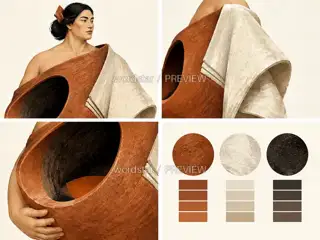 Fire Keeper Mother, Pottery Heart Fire Kiln, Form Material · Illustration Image