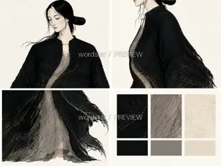 Night Mender Weaver · Night Seam Leaves Blank · Form and Material · Illustration Image