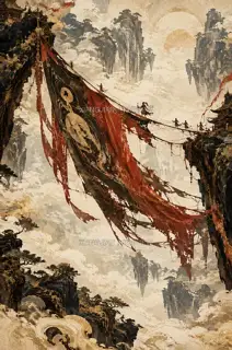 Torn Banner · Illustration AI Image