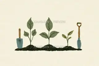 Reading and Daily Life 024 · Illustration AI Image