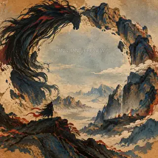 Campfires Along the Ridge · Illustration AI Image