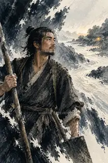 The Distant House Light · Illustration Image