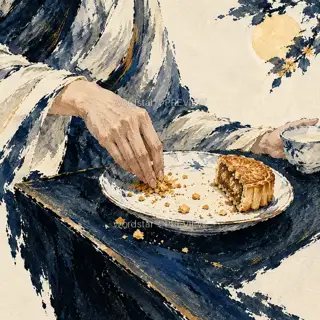 Crumbs on the Plate · Illustration Image