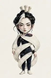 Night-Mending Weaver · Star Bone Woven Garment · Q-Style Avatar · Illustration Image