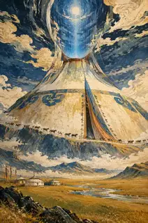 The Open Tent · Illustration AI Image