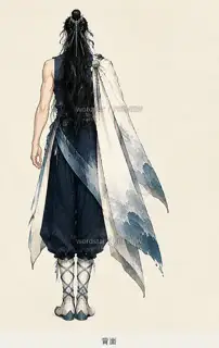 Moon Tide Walker - Ebb Tide Traces - Back · Illustration Image