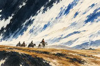 Camp below the Snowline · Illustration Image