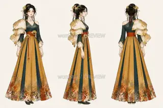 Ginkgo Branch Bearer Autumn Rite Lingering Year Three View · Illustration Image