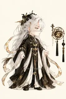 Dream Weaver of Mountains and Seas, promo page original character, chibi form · Illustration Image