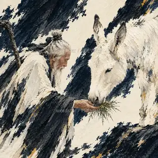 Muzzle near the Palm · Illustration Image