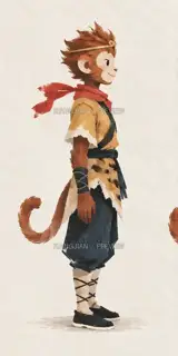 Wukong · Right Side · Paper Art AI Image