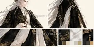 Shanhai Dreamweaver, original promotional page character, form and material · Illustration Image