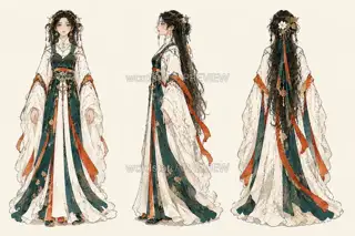 Ginkgo Branch Bearer Promotional Key Visual Three View · Illustration Image