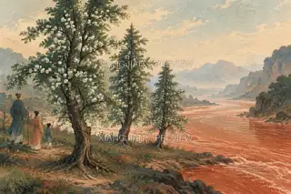 Three Trees by Red Water
