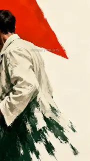 The wind stops behind · Illustration Image