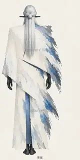 Lady of Mist·Mist-Cut Void Robe·Back · Illustration Image