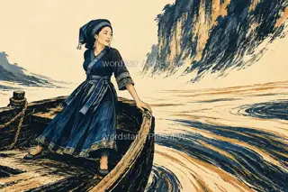Turning in the Boat · Illustration Image