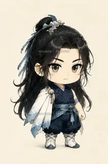 Moon Tide Walker, Traces Left by the Ebbing Tide, Chibi Avatar · Illustration Image