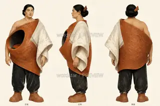 Fire-Hiding Walker Mother · Clay Heart Fire Kiln · Same Board Three Views · Illustration Image