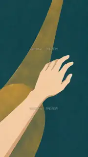 Light passes by the hand · Illustration Image