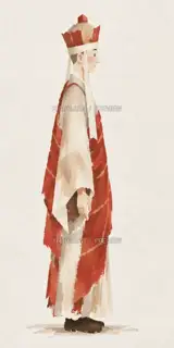 Tang Monk, right side · Paper Art AI Image