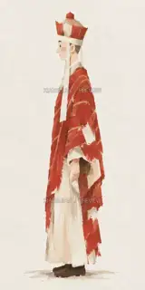 Tang Monk, left side · Paper Art AI Image