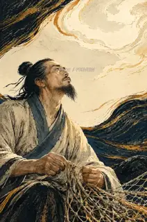Studying the Sky · Illustration Image