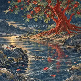 Red by the Water