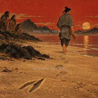 Wind Across the Sand · Illustration AI Image