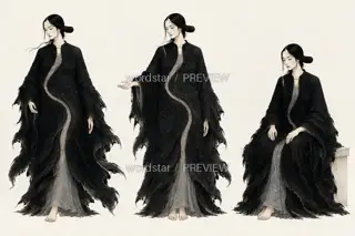 Night Mender Weaver · Night Seam Leaves Blank · Movement · Illustration Image