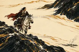 Across the Snow Ridge · Illustration Image