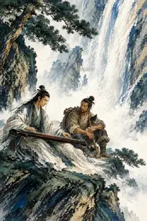 Water Enters the Strings · Illustration Image