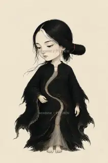 Night-Mending Weaver · Night Seam Leaving Blank · Q-Style Avatar · Illustration Image