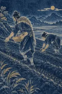Sowing · Illustration AI Image
