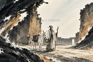 The Empty Old Station · Illustration Image