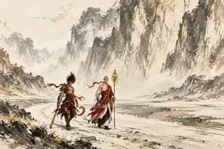 Finding a Path in the Dry Riverbed · Illustration Image