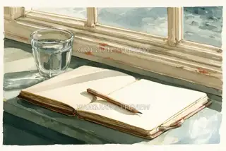 Reading and Daily Life 040 · Illustration AI Image
