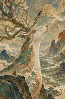 Looking Up · Illustration AI Image
