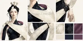 Night Weaver, Star Bone Woven Robe, Form Material · Illustration Image