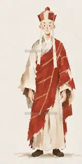 Tang Monk, front view · Paper Art AI Image