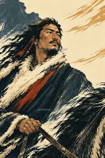 Eyes in the Snow Wind · Illustration Image