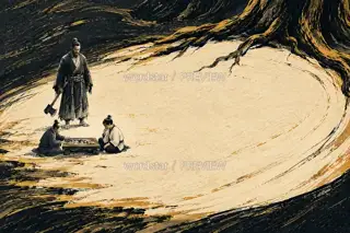 Watching the First Stone · Illustration Image