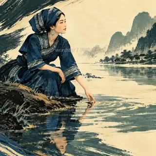 Fingers at the Water · Illustration Image