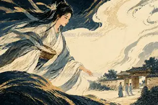 Arriving at Cai Jing's Home · Illustration Image