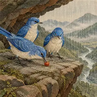 A Ledge in Rain